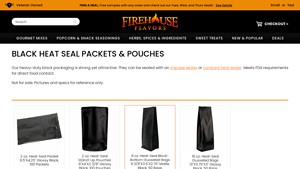 Firehouse Pantry Store - Black Heat Seal Packets