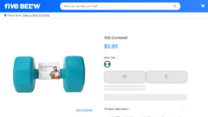 Five Below - 10lb Dumbbell