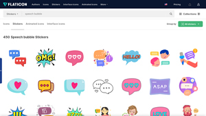 Flaticon - Speech Bubble Stickers