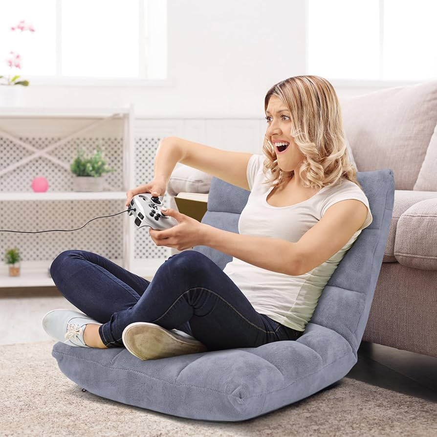 An application scenario or product detail of floor chair with back support - Image 1