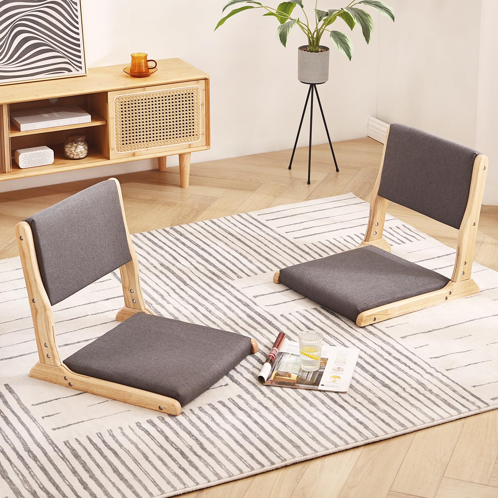 An application scenario or product detail of floor chair with back support - Image 6