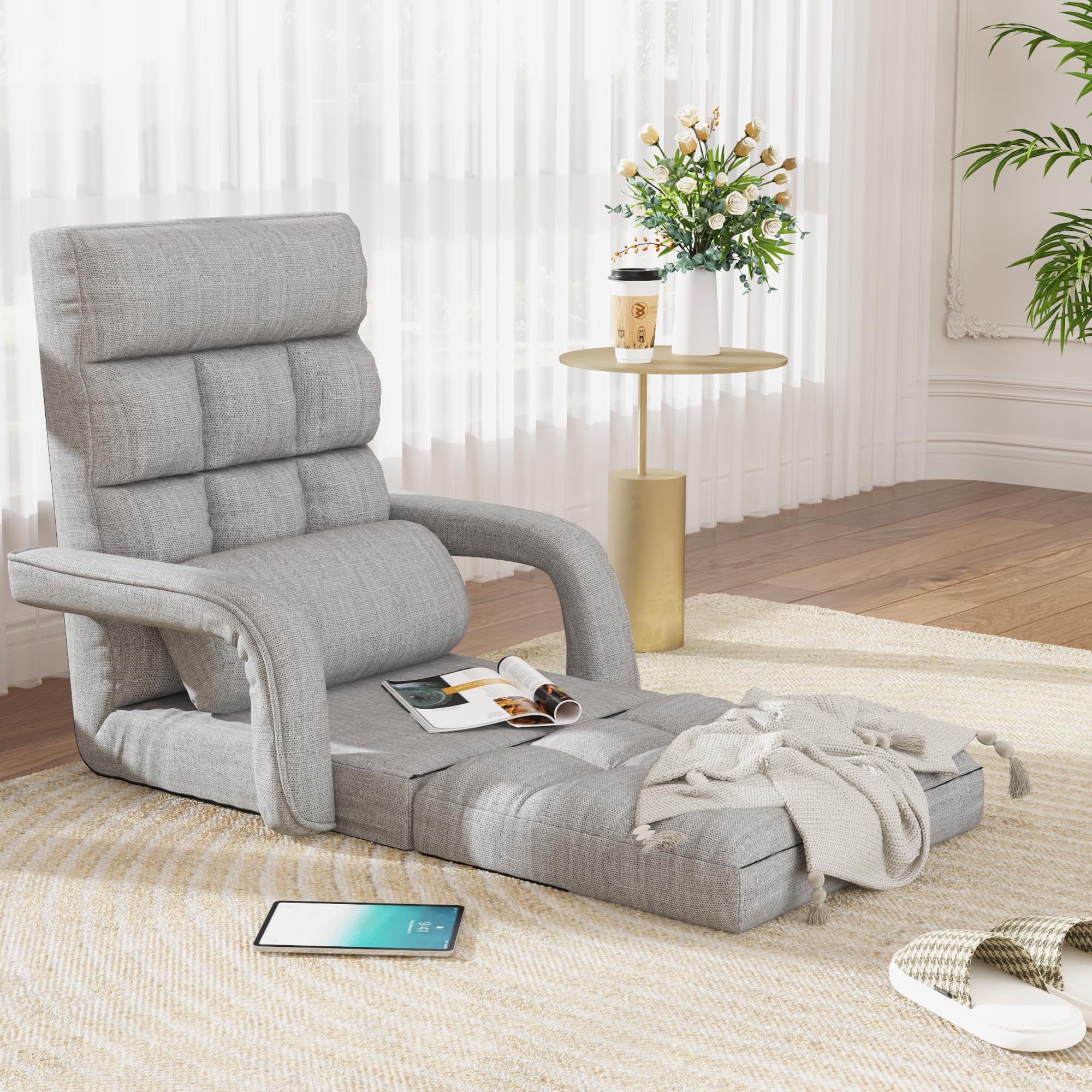 An application scenario or product detail of floor chair with back support - Image 13