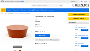 Lagler - Rubber Plug without Hole