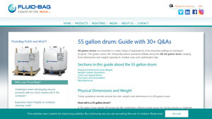 Fluid-Bag - 55 Gallon Drum Specifications