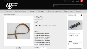 Flywheel Supply - Flat Leather Belting