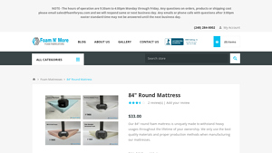 Foam For You - 84 Round Mattress