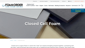 FoamOrder - Closed Cell Foam Types Comparison