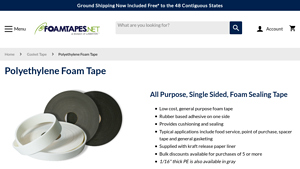 FoamTapes - Polyethylene Foam Tape