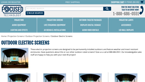 Focused Technology - Outdoor Electric Screens