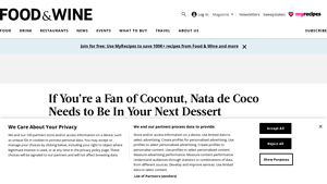 Food and Wine - Nata de Coco
