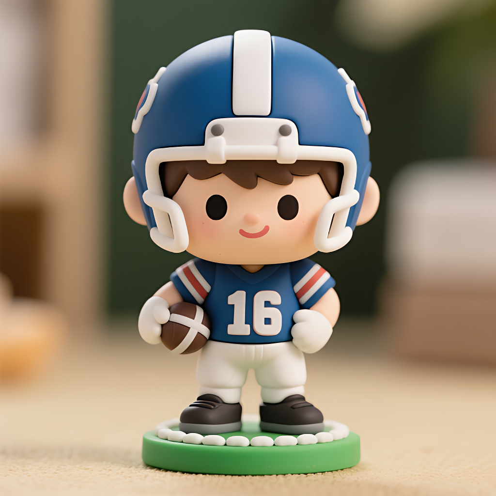 An application scenario or product detail of footballerl vynl art toy - Image 7
