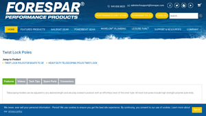 Forespar - Twist Lock Poles & Spinnaker Equipment
