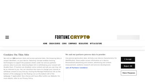 Screenshot of Exchanges | Fortune Crypto