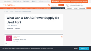 All About Circuits - 12V AC Power Supply