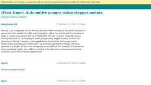 Arduino - Automotive Gauge Stepper Motor