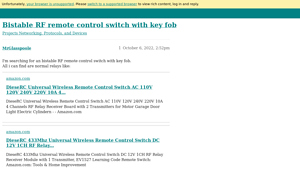DieseRC - Bistable RF Remote Control Switch