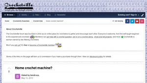 Crochetville - Home Crochet Machine Solutions