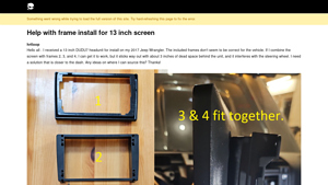 DUDU - 13 Inch Headunit Solutions for Jeep Wrangler