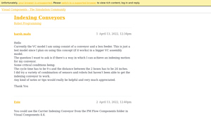 Visual Components - Carrier Indexing Conveyor