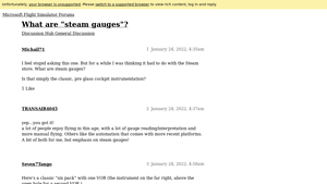 Forums - Steam Gauges Overview
