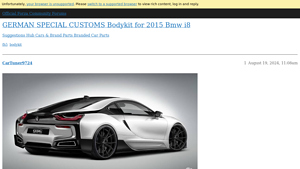Forza - GERMAN SPECIAL CUSTOMS Bodykit for BMW i8
