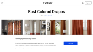 Foter - Rust Colored Drapes Ideas