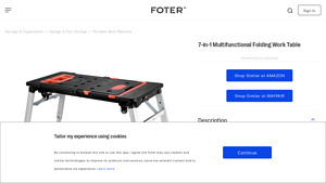Foter - 7-in-1 Folding Work Table