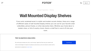 Foter - Unique Cube Display Shelf for Collectibles