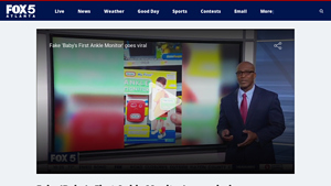 Fox5 Atlanta - Viral Baby's First Ankle Monitor