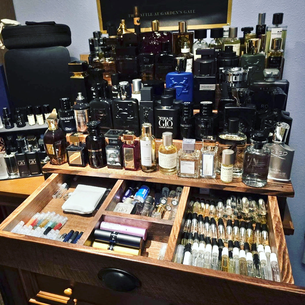 An application scenario or product detail of fragrance shelf - Image 1
