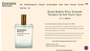 Hot Topic - Black Matter Mini Grenade Cologne