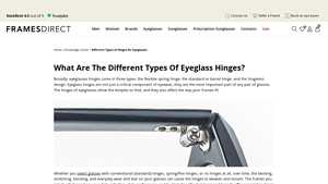 FramesDirect - Eyeglass Hinges