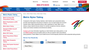 Freelin-Wade - Metric Flexible Nylon Tubing