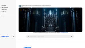 Freepik - Premium AI-Generated Throne Image
