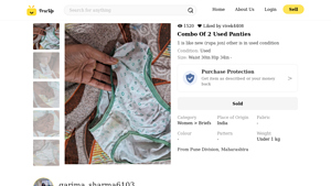 Garima Sharma - Combo Of 2 Used Panties