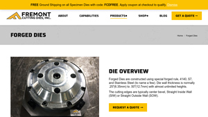 Fremont Cutting Dies - Forged Die Solutions