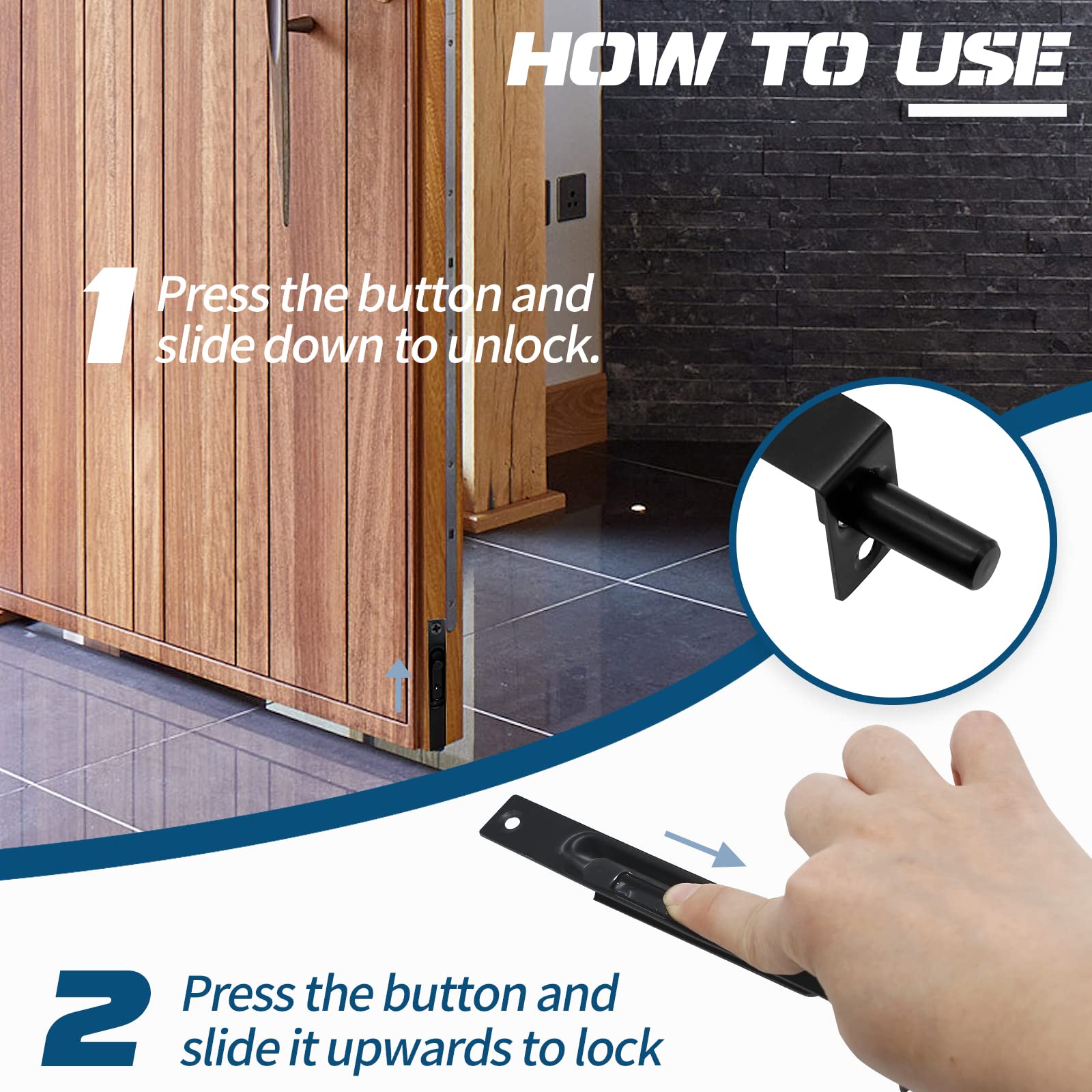An application scenario or product detail of french door latch options - Image 1
