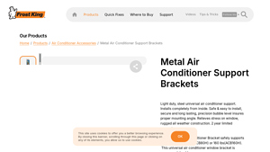 Frost King - Metal Air Conditioner Support Brackets