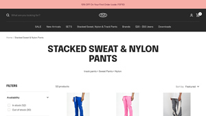 FSF NYC - Stacked Sweat & Nylon Pants Collection