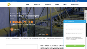 FSZhelu - 600-12000T Aluminum Extrusion Press Machine