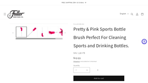 Fuller - Pretty & Pink Sports Bottle Brush