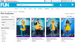 Disney - Exclusive Flounder Costumes