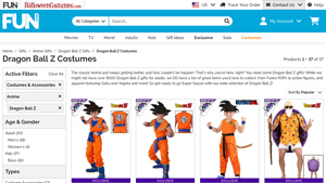 Fun.com - Dragon Ball Z Costumes for All Ages