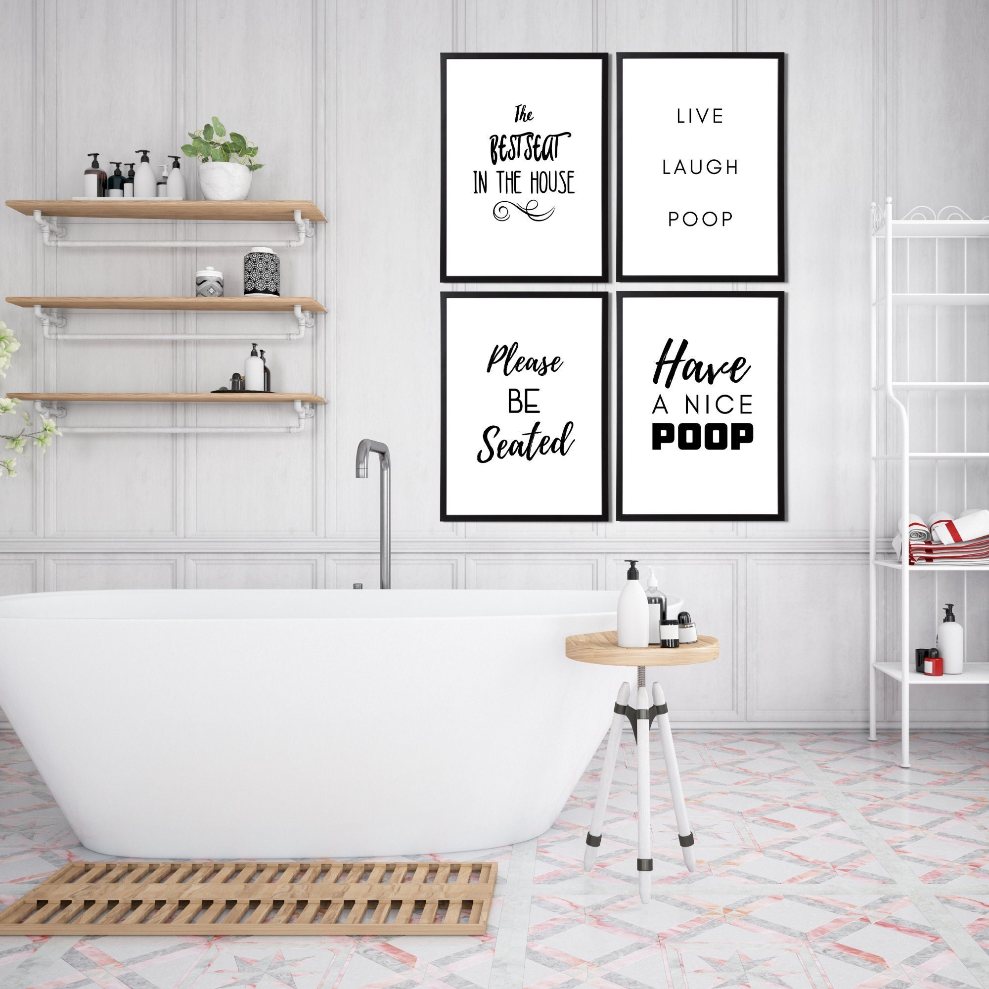 An application scenario or product detail of funny bathroom quotes - Image 16