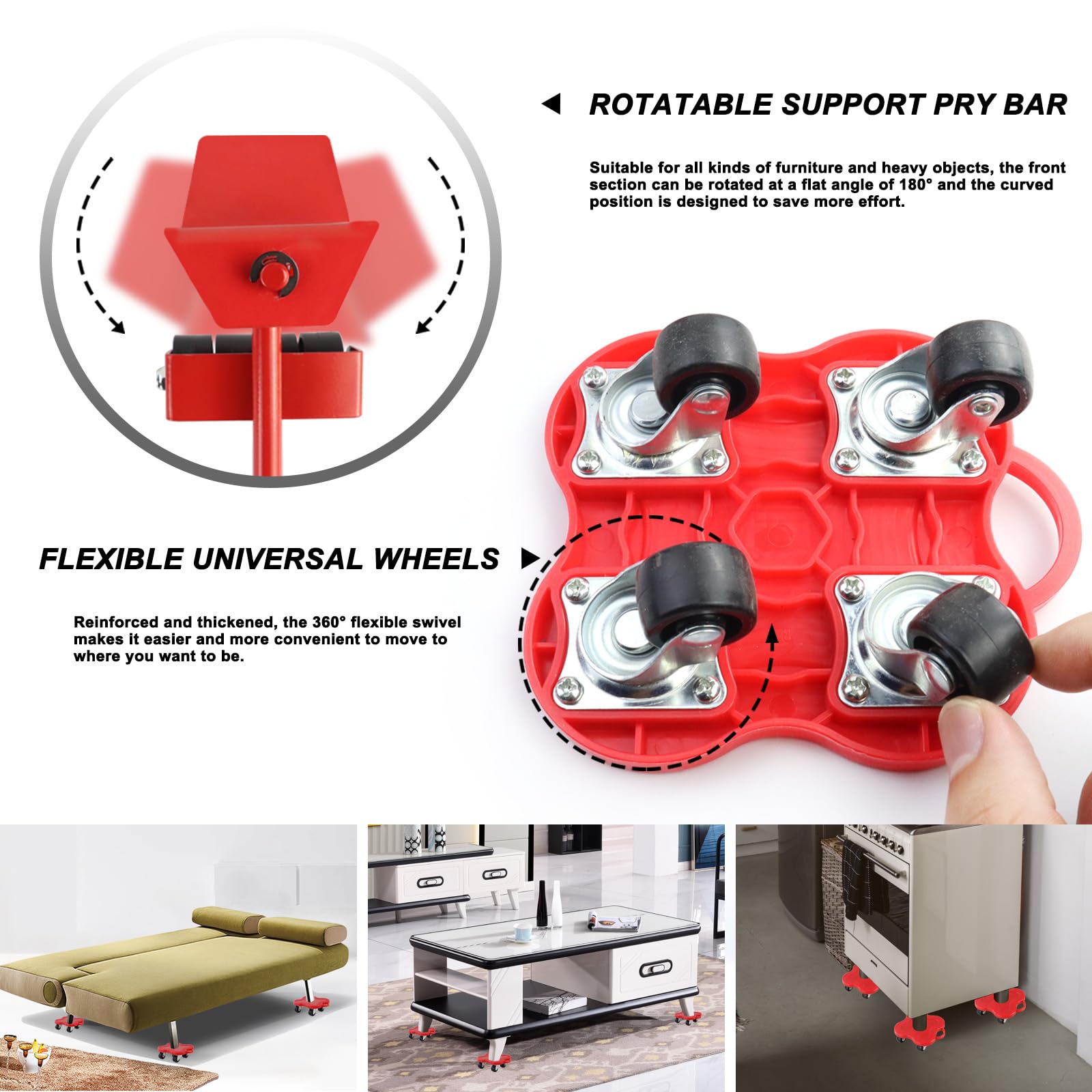 An application scenario or product detail of furniture moving wheels - Image 14