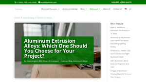 Gabrian - Aluminum Extrusion Alloys