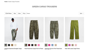 Gap Factory - Green Cargo Trousers