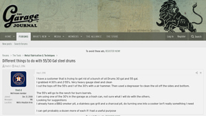 Garage Journal - 55/30 Gallon Steel Drums