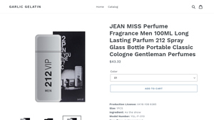 JEAN MISS - Long Lasting Perfume for Men