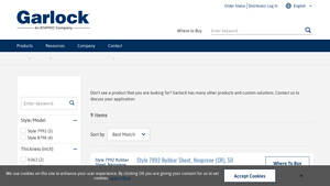 Garlock - Style 7992 Neoprene Rubber Sheet